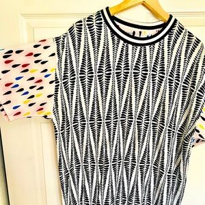 Native Rose T Shirt Dress Multicoloured L